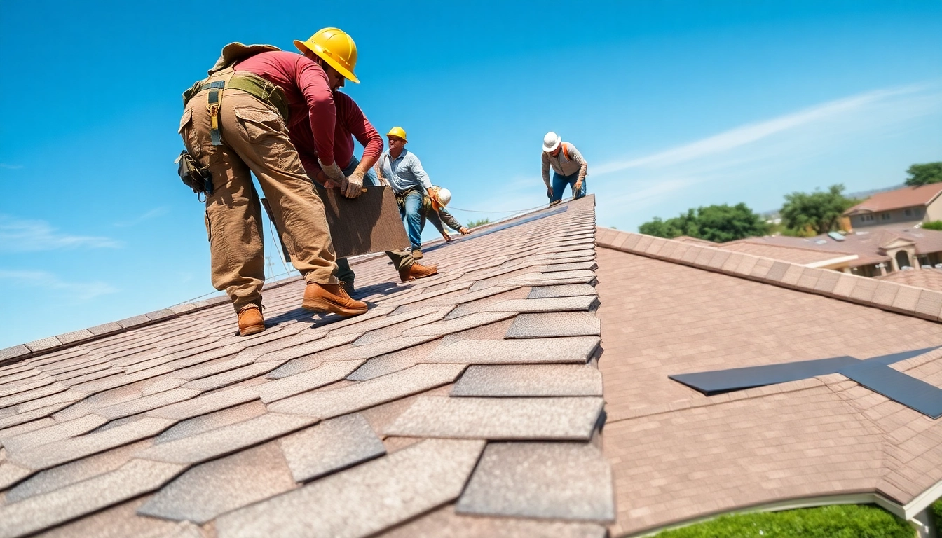 Expert 5-star roofing contractors Central Texas performing roof installation with precision.