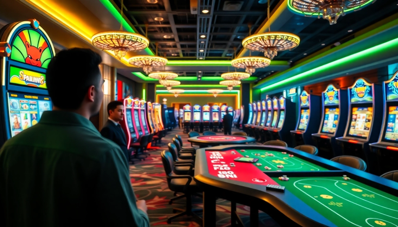 Mencoba slot dan permainan meja di situs resmi batman138 dengan suasana kasino yang menarik.