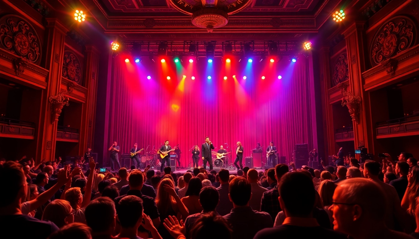 Experience the excitement of a matinee vegas performance with lively artists on stage.