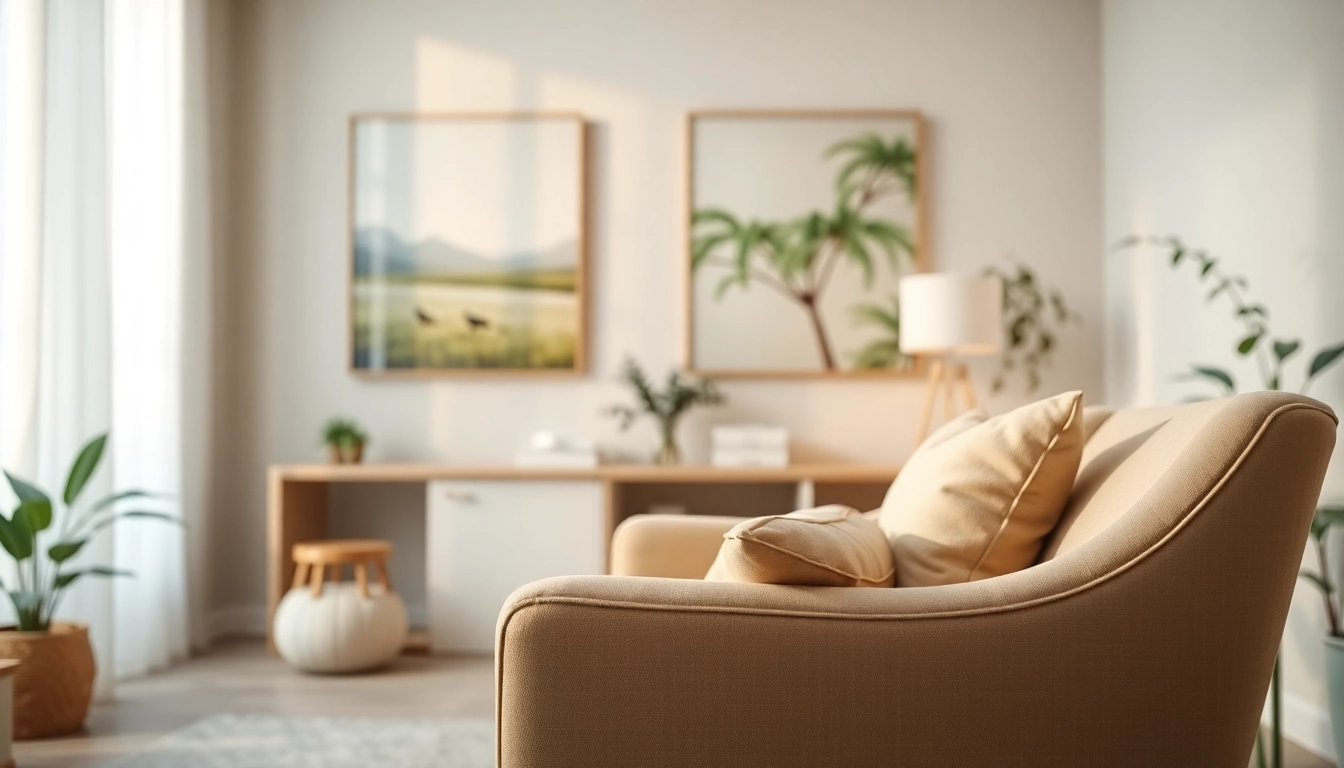 Healing trauma in a warm and inviting therapist's office with a comfortable armchair.
